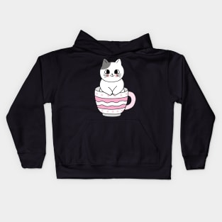 Cat In Glass Kids Hoodie